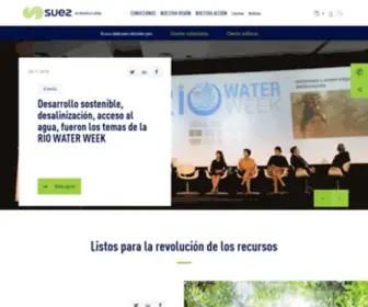 Suez-America-Latina.com(SUEZ, comprometido con la preservación del medioambiente) Screenshot