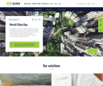 Suez-Environnement.com(Industrial group) Screenshot