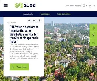 Suez.com(Industrial group) Screenshot
