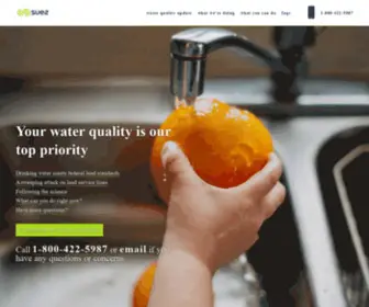 Suezwq.com(Suez Water Quality) Screenshot