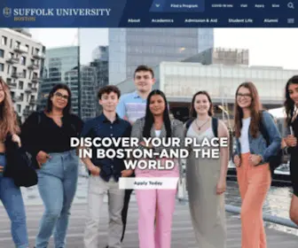 Suffolk.edu(Suffolk University in Boston) Screenshot