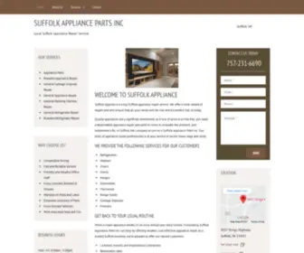 Suffolkappliancerepairshop.com(Suffolk Appliance Parts Inc) Screenshot