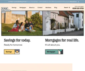 Suffolkbuildingsociety.co.uk(Building Society Mortgages and Savings) Screenshot