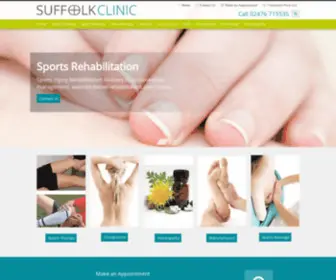 Suffolkclinic.co.uk(Suffolk Clinic Health and Injury Specialists) Screenshot