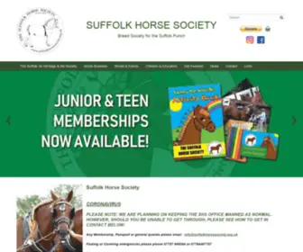 Suffolkhorsesociety.org.uk(Suffolk Horse Society) Screenshot