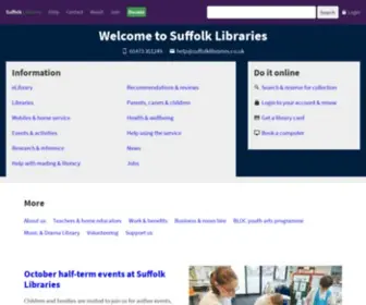 Suffolklibraries.co.uk(Suffolk Libraries) Screenshot