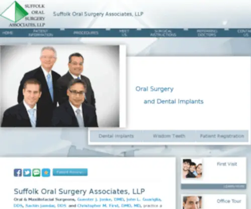 Suffolkoralsurgery.com(Oral and Maxillofacial Surgery) Screenshot
