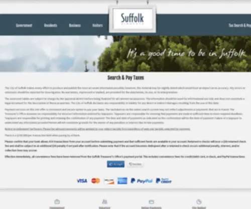 Suffolkvatax.us(City of suffolk) Screenshot