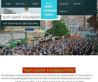 Sufisaintfoundation.com(Sufi Saint Foundation) Screenshot