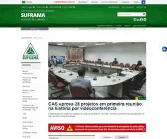 Suframa.gov.br(Suframa) Screenshot