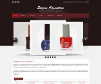 Sugancosmetics.com(Fancy Nail Polish manufacturers) Screenshot