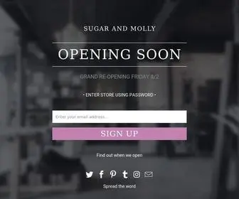 Sugarandmolly.com(Sugar And Molly) Screenshot