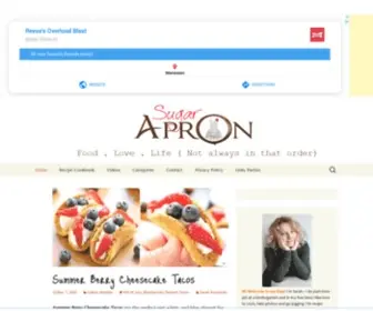Sugarapron.com(A recipe database of original and adapted recipes. Bonus) Screenshot