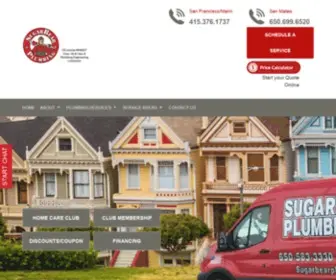 Sugarbearplumbing.com(South San Francisco Plumbers) Screenshot