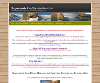 Sugarbushrentals.com(Sugarbush Real Estate Rentals) Screenshot