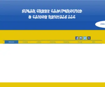 Sugarcreekcanoetrips.com(Sugar Creek Campground) Screenshot