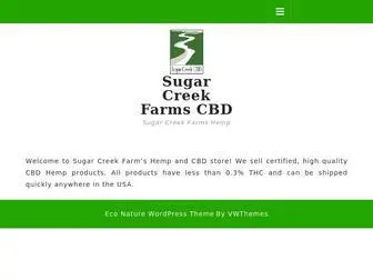 Sugarcreekcbd.com(Sugar Creek Farms Hemp) Screenshot