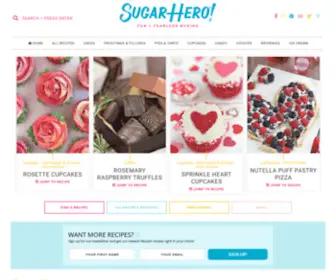 Sugarhero.com(Fun and Fearless Dessert Recipes) Screenshot