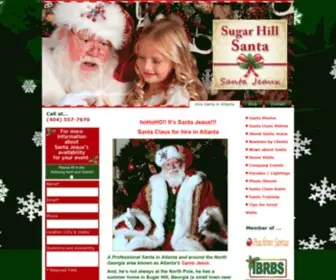 Sugarhillsanta.com(Atlanta GA Professional Santa Claus For Hire For Christmas) Screenshot