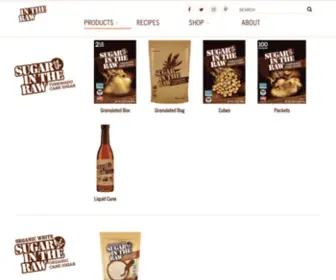 Sugarintheraw.com(Natural Products) Screenshot