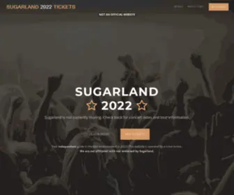 Sugarland2022.com(Sugarland 2022 Tickets) Screenshot