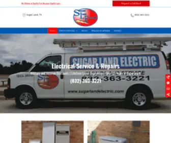 Sugarlandelectric.com(Sugar Land Electric) Screenshot