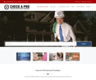 Sugarlandpros.com(Check A Pro) Screenshot