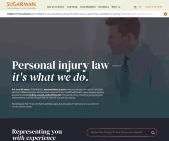 Sugarman.com(The Personal Injury Law Firm for Boston) Screenshot