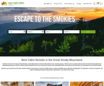 Sugarmaplecabins.com(Sevierville Cabin Rentals) Screenshot