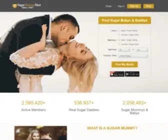 Sugarmummymeet.com(The Best online Sugar Mummy and sugar Daddy Dating sites since 2007. A sugar mummy) Screenshot