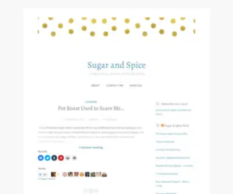 Sugarnspiceblog.com(A blog on food) Screenshot