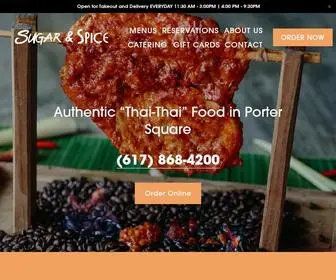 Sugarspices.com(Sugar & Spice Thai Restaurant) Screenshot