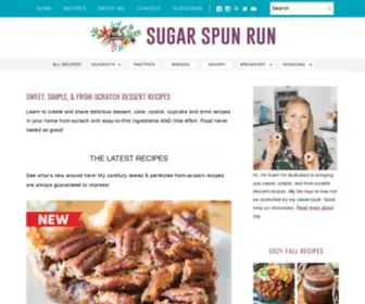 Sugarspunrun.com(Sweet, Simple, & From-Scratch Dessert Recipes) Screenshot