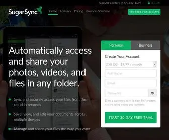 Sugarsync.com(Sync Photo Music Files) Screenshot