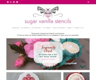 Sugarvanilla.co.uk(Sugar Vanilla Stencils) Screenshot