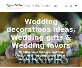 Suggestionstore.com(Wedding stuff Wedding gifts Wedding favors Wedding ideas) Screenshot