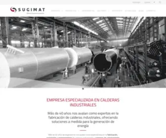 Sugimat.com(40 años diseñando calderas industriales en más de 28 paises) Screenshot