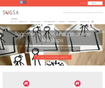 Sugsa.org.za(Embracing simplicity in the South African community of Agile and Scrum practitioners) Screenshot