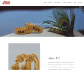 Suhagjewelers.com(Suhag Jewelers) Screenshot