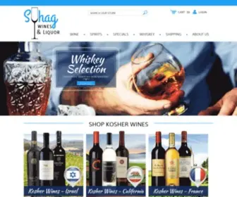 Suhagwine.com(Suhag Liquor and Wine) Screenshot