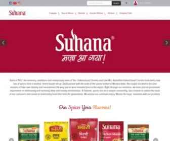 Suhana.co.in(Indian Spices and Spice Mixes from Suhana) Screenshot