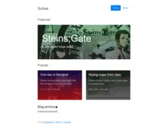 Suhas.org(Author: suhas guruprasad) Screenshot