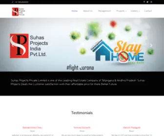 Suhasprojectsindia.com(Suhas Projects India Pvt) Screenshot