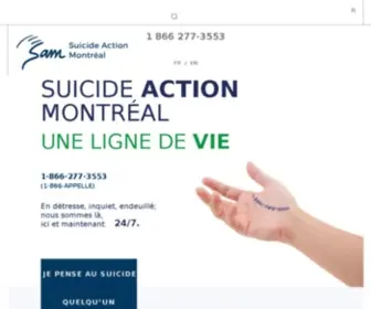 Suicideactionmontreal.org(Suicide Action Montr) Screenshot