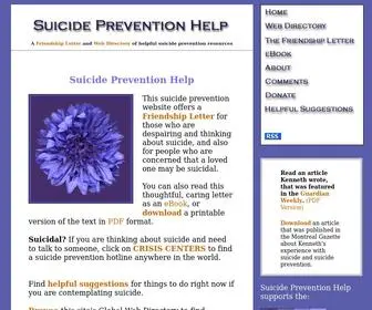 Suicidepreventionhelp.com(Suicide Prevention Help) Screenshot