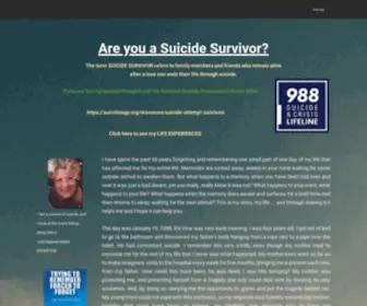 Suicidesurvivors.org(Suicidesurvivors) Screenshot