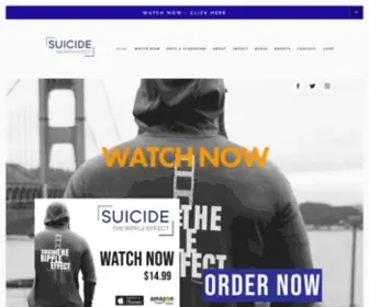 Suicidetherippleeffect.com(Suicide) Screenshot