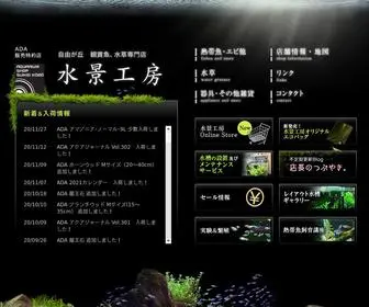 Suikeikobo.com(奥沢　熱帯魚、水草専門店) Screenshot