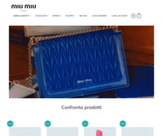 Suimusic.com(Negozio In Linea Outlet Miu Miu Donna) Screenshot