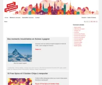Suisse-Gratuite.ch(Jeux concours suisses gratuits en Romandie) Screenshot